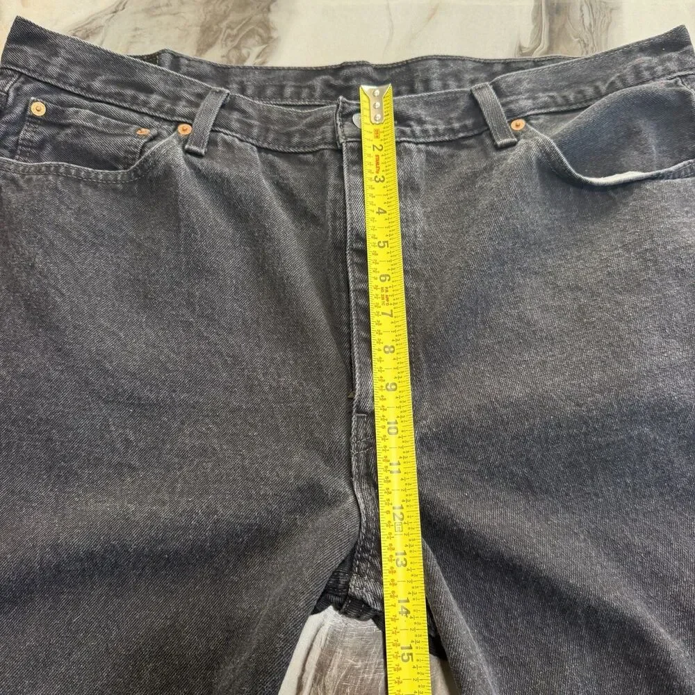 Levi's 550 Men's Black Relaxed Fit Tapered Jeans Size W44 L28 (Tag 44x30) 150th